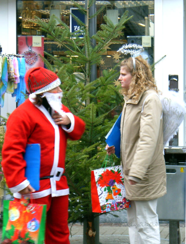 Weihnachtsmann und Christkind