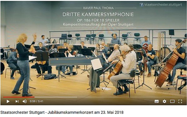 Video Kammersymphonie von Xaver Paul Thoma